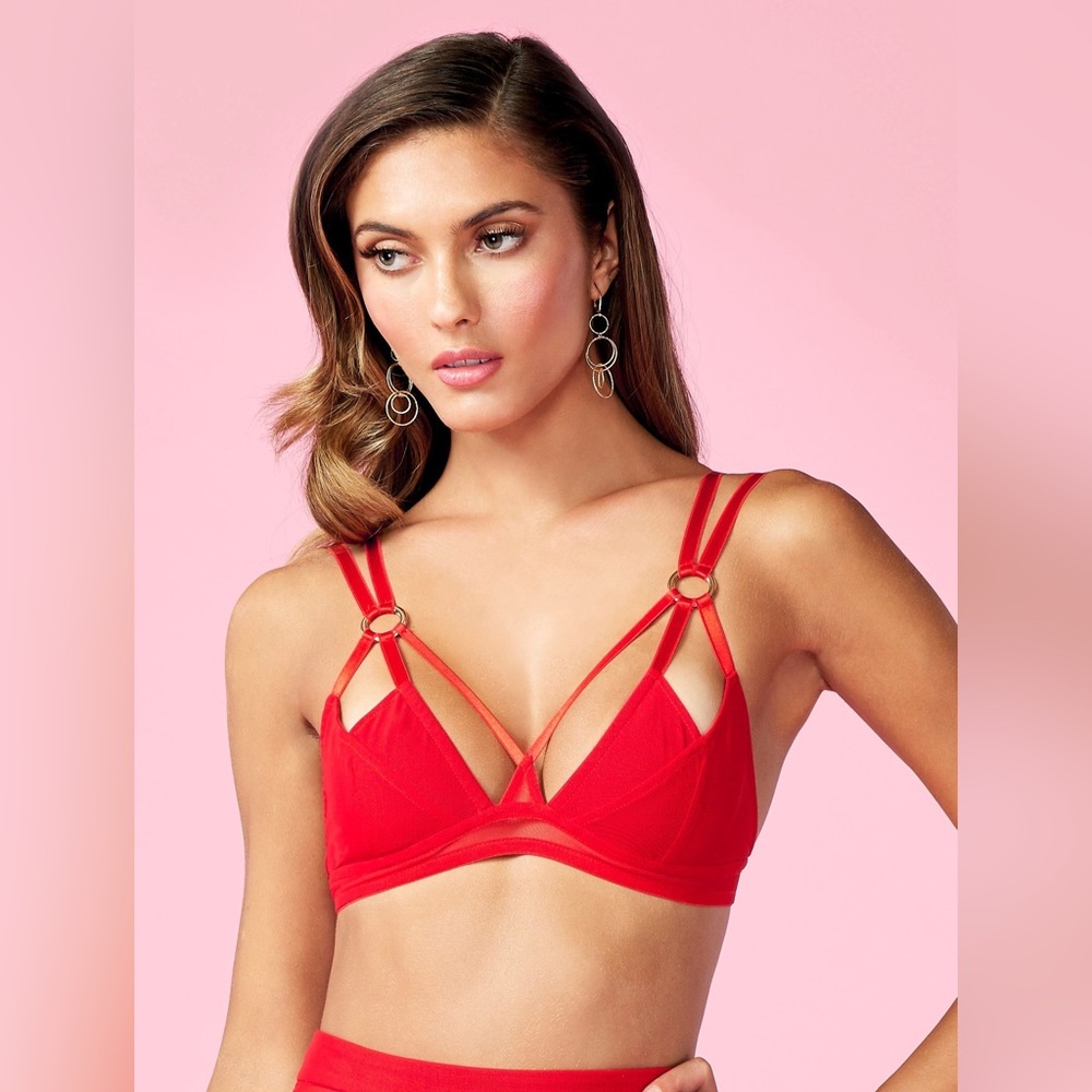 Bao Tranchi “Love Triangle Bra” Red